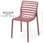 Chaise design DOGA, structure 4 pieds, assise plastique monobloc couleur avec coussin d'assise - Lot de 6 pièces.|Chaise|100chaises Chaise design DOGA, structure 4 pieds, assise plastique monobloc couleur avec coussin d'assise - Lot de 6 pièces.|Chaise|100chaises