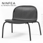 Chaise lounge design NINFEA Relax, piétement aluminium peint, assise coque plastique noir ou blanche - Lot de 2 pièces.|Chaise|100chaises Chaise lounge design NINFEA Relax, piétement aluminium peint, assise coque plastique noir ou blanche - Lot de 2 pièces.|Chaise|100chaises