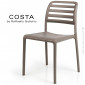 Chaise d'extérieur design COSTA, structure 4 pieds empilable, assise plastique couleur - Lot de 6 pièces.|Chaise|100chaises Chaise d'extérieur design COSTA, structure 4 pieds empilable, assise plastique couleur - Lot de 6 pièces.|Chaise|100chaises
