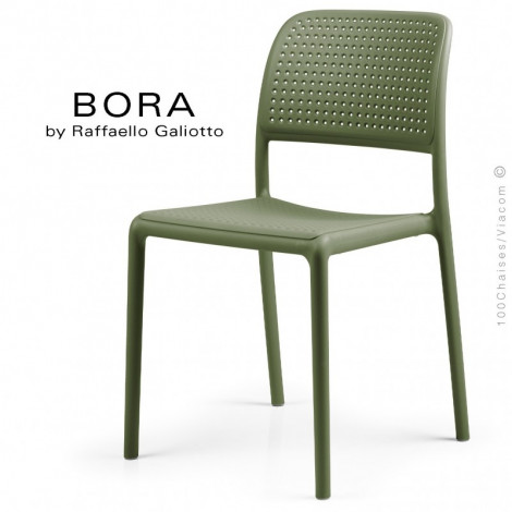Chaise design pour terrasse BORA, structure 4 pieds, assise plastique couleur - Lot de 6 pièces.|Chaise|100chaises Chaise design pour terrasse BORA, structure 4 pieds, assise plastique couleur - Lot de 6 pièces.|Chaise|100chaises