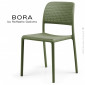 Chaise design pour terrasse BORA, structure 4 pieds, assise plastique couleur - Lot de 6 pièces.|Chaise|100chaises Chaise design pour terrasse BORA, structure 4 pieds, assise plastique couleur - Lot de 6 pièces.|Chaise|100chaises