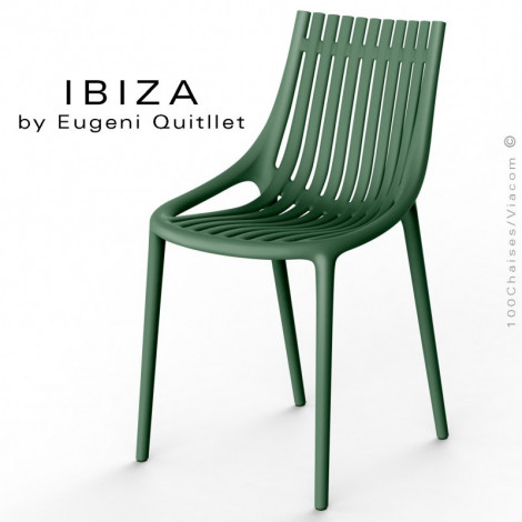 Chaise design IBIZA, structure et assise coque plastique couleur - Lot de 4 pièces.|Chaise|100chaises