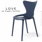 Chaise design LOVE, structure et assise coque plastique couleur - Lot de 4 pièces.|Chaise|100chaises