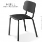 Chaise design HULL, structure acier peint, assise et dossier multiplis de bois hêtre vernis, pour école, cantine, collectivités.|Chaise|100chaises