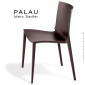 Chaise design PALAU, structure plastique, 4 pieds monobloc couleur - Lot de 4 pièces.|Chaise|100chaises Chaise design PALAU, structure plastique, 4 pieds monobloc couleur - Lot de 4 pièces.|Chaise|100chaises