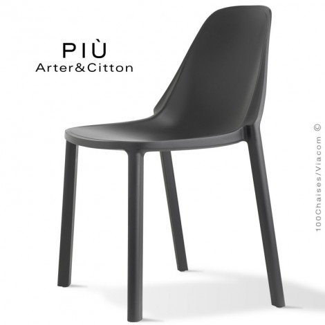 Chaise design PIÙ, pour extérieur, terrasse et jardin, structure plastique couleur, empilable.|Chaise|100chaises Chaise design PIÙ, pour extérieur, terrasse et jardin, structure plastique couleur, empilable.|Chaise|100chaises