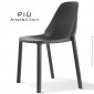 Chaise design PIÙ, pour extérieur, terrasse et jardin, structure plastique couleur, empilable.|Chaise|100chaises Chaise design PIÙ, pour extérieur, terrasse et jardin, structure plastique couleur, empilable.|Chaise|100chaises