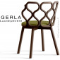 Chaise GERLA, 4 pieds en bois de frêne teinté ou peint, assise garnie, habillage tissu.|Chaise|100chaises Chaise GERLA, 4 pieds en bois de frêne teinté ou peint, assise garnie, habillage tissu.|Chaise|100chaises
