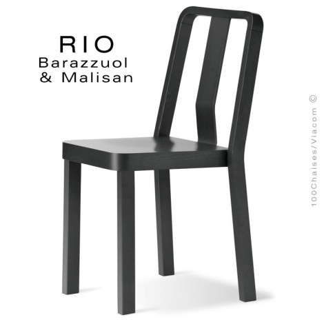 Chaise RIO, structure 4 pieds, bois de frêne teinté ou peint.|Chaise|100chaises Chaise RIO, structure 4 pieds, bois de frêne teinté ou peint.|Chaise|100chaises