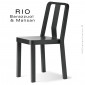 Chaise RIO, structure 4 pieds, bois de frêne teinté ou peint.|Chaise|100chaises Chaise RIO, structure 4 pieds, bois de frêne teinté ou peint.|Chaise|100chaises