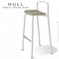 Tabouret de bar confort design HULL, structure acier peint, assise multiplis, habillage tissu tissé, pour collectivités.|Tabouret|100chaises