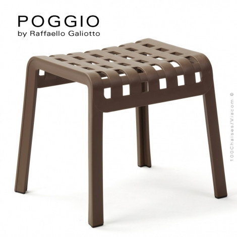 Tabouret, repose-pieds design POGGIO, structure et assise plastique couleur.|Tabouret|100chaises Tabouret, repose-pieds design POGGIO, structure et assise plastique couleur.|Tabouret|100chaises