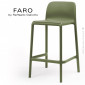 Tabouret de cuisine design FARO, structure 4 pieds avec repose pieds, assise et dossier plastique couleur - Lot de 4 pièces.|Tabouret|100chaises Tabouret de cuisine design FARO, structure 4 pieds avec repose pieds, assise et dossier plastique couleur - Lot de 4 pièces.|Tabouret|100chaises