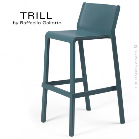Tabouret de bar design TRILL, structure 4 pieds, assise plastique couleur - Lot de 4 pièces.|Tabouret|100chaises Tabouret de bar design TRILL, structure 4 pieds, assise plastique couleur - Lot de 4 pièces.|Tabouret|100chaises