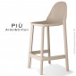 Tabouret de cuisine PIÙ, pour extérieur, terrasse et jardin, structure plastique couleur avec repose pieds, empilable.|Tabouret|100chaises Tabouret de cuisine PIÙ, pour extérieur, terrasse et jardin, structure plastique couleur avec repose pieds, empilable.|Tabouret|100chaises