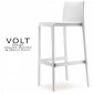 Tabouret de bar plastique VOLT, structure plastique polypropylène de couleur avec repose pieds et dossier - Lot de 2 pièces.|Tabouret|100chaises