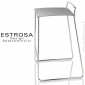 Tabouret de cuisine ESTROSA-67, piétement luge acier chromé ou peint, assise fonte d'aluminium couleur - Lot de 2 pièces.|Tabouret|100chaises Tabouret de cuisine ESTROSA-67, piétement luge acier chromé ou peint, assise fonte d'aluminium couleur - Lot de 2 pièces.|Tabouret|100chaises