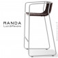 Tabouret RANDA, structure acier peint, assise et dossier tressage corde unie.|Tabouret|100chaises Tabouret RANDA, structure acier peint, assise et dossier tressage corde unie.|Tabouret|100chaises