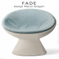Fauteuil design lounge FADE, structure monobloc plastique couleur texturé avec coussin confort, pour terrasse en extérieur.|Fauteuil / Chauffeuse|100chaises