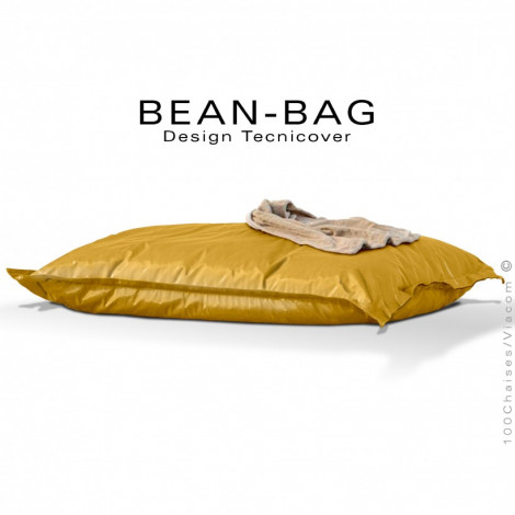 Pouf ou coussin géant XXL flottant pour piscine BEAN-BAG, filet et petites billes de polystyrène, housse tissu hydrofuge.|Banquettes / Bancs / Poufs|100chaises