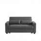 Canapé droit LENA convertible tissu gris 3 places|Canape|Baita Home