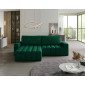 Cordova - canapé d'angle réversible 4 places - convertible avec coffre - en velours|Canape|BestMobilier