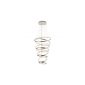 Grande suspension spirale LED argentée - Tornado|Lustre|Kosilum
