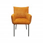 Chaise avec accoudoirs Selma orange Kare Design|Chaise|Kare