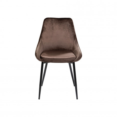 Chaise East Side velours marron Kare Design|Chaise|Kare