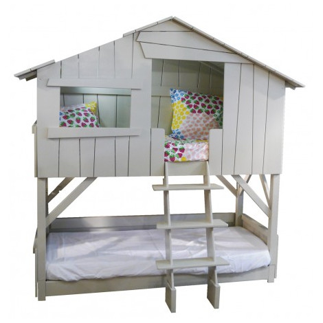 Lit cabane double|Lit Adulte|Meuble et objet