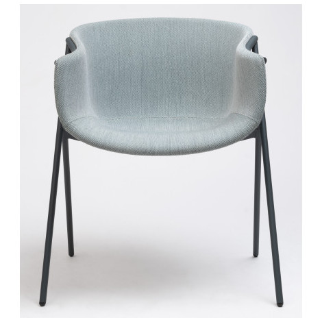 Chaise Bai pieds acier coque tapissée|Chaise|Meuble et objet