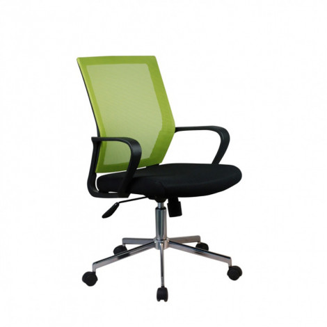 Fauteuil de bureau vert noir dossier souple et assise réglable - SKILL|Chaise|Meuble et moi