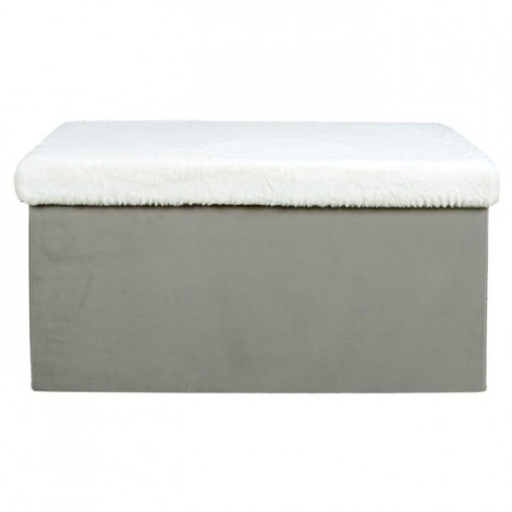 Banc & Coffre de Rangement "Léo" 77cm Gris|Banquettes / Bancs / Poufs|Paris Prix