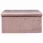 Banc & Coffre de Rangement "Giulia" 77cm Rose|Banquettes / Bancs / Poufs|Paris Prix