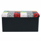 Banc & Coffre de Rangement "Patchwork" 76cm Multicolore|Banquettes / Bancs / Poufs|Paris Prix