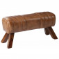 Banc Déco "Gymnastique" 91cm Cognac|Banquettes / Bancs / Poufs|Paris Prix