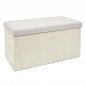 Banc Coffre Pliable "Tressé" 76cm Gris|Banquettes / Bancs / Poufs|Paris Prix