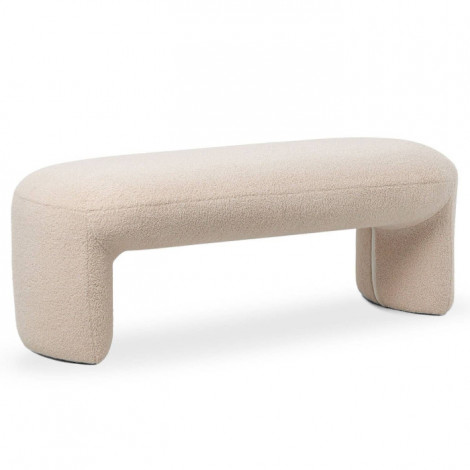 Banquette Tissu Bouclette "Aria" 110cm Beige|Banquettes / Bancs / Poufs|Paris Prix