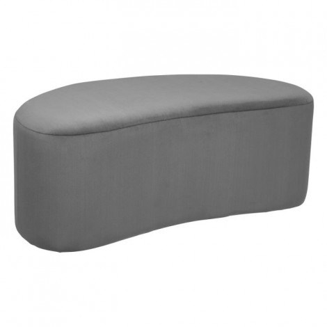 Banc Demi-Lune "Malone" 98cm Gris Foncé|Banquettes / Bancs / Poufs|Paris Prix