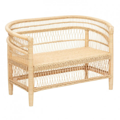 Banquette Malawi en Rotin "Malevio" 125cm Beige|Banquettes / Bancs / Poufs|Paris Prix