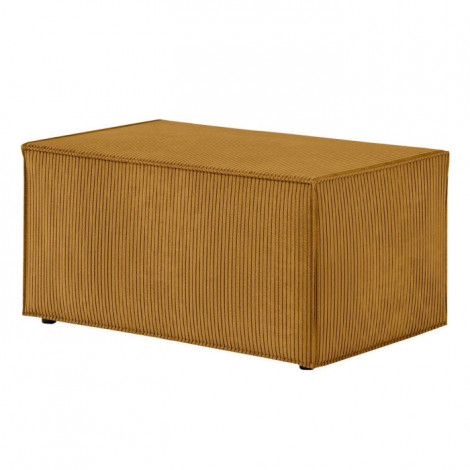 Banquette en Velours Côtelé "Mollie" 90cm Jaune|Banquettes / Bancs / Poufs|Paris Prix