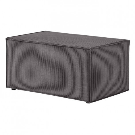Banquette en Velours Côtelé "Mollie" 90cm Gris Foncé|Banquettes / Bancs / Poufs|Paris Prix