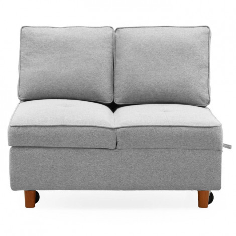 Banquette 2 Places Convertible "Théo" 107cm Gris|Canape|Paris Prix