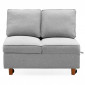 Banquette 2 Places Convertible "Théo" 107cm Gris|Canape|Paris Prix