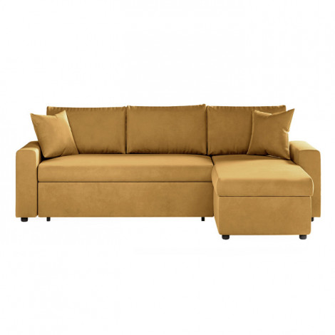 Canapé d'Angle Convertible "Zema" 227cm Ocre|Canape|Paris Prix