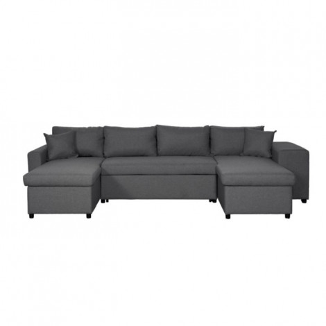 Canapé Panoramique Convertible "Coval" 311cm Gris Foncé|Canape|Paris Prix