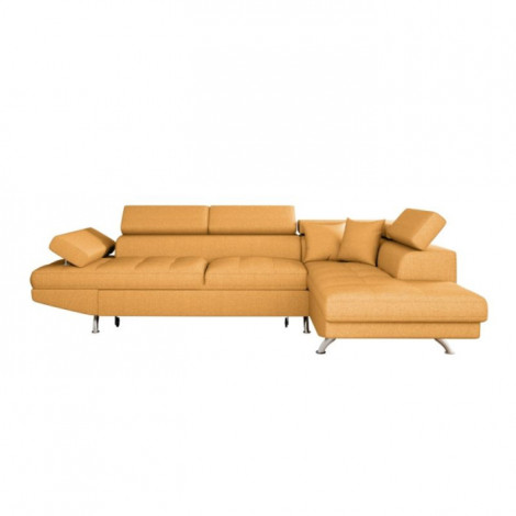 Canapé d'Angle Droit Convertible "Noma" 271cm Ocre|Canape|Paris Prix