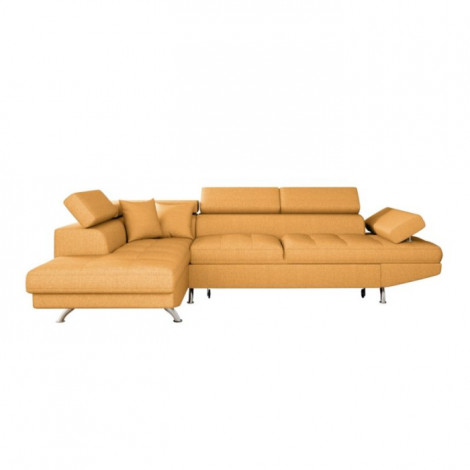 Canapé d'Angle Gauche Convertible "Noma" 271cm Ocre|Canape|Paris Prix