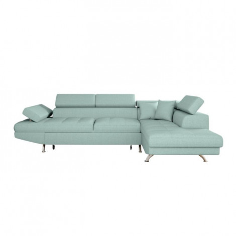 Canapé d'Angle Droit Convertible "Noma" 271cm Bleu Clair|Canape|Paris Prix