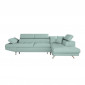 Canapé d'Angle Droit Convertible "Noma" 271cm Bleu Clair|Canape|Paris Prix